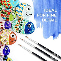 Juego de brochas de pintura Virtuoso, con detalles a mano, para acrílico, acuarela, óleo, incluye un estuche de lujo. - Arteztik

