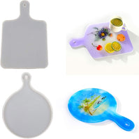 Molde de bandeja de resina, moldes de bandeja para resina epoxi, tabla de servir de resina de bricolaje, bandeja de servir de resina, ideal para decoración del hogar. - Arteztik
