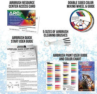 Master Airbrush KIT-SP19-20 juego de pintura con sistema vaporizador con compresor estándar (11 elementos) - Arteztik
