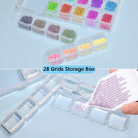SENHAI 75 piezas 5D Diamantes Herramientas de pintura, kits de accesorios con caja de bordado de diamante, rodillo de pintura y otras herramientas para adultos y niños - Arteztik
