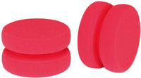 Esponja aplicadora de pintura completa con bolsa de almacenamiento de malla para colgar en seco, azul de doble capa circular 3.15 pulgadas (2 unidades) (rojo) - Arteztik

