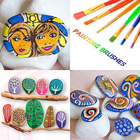 WANDIC Mandala Kit de puntos, 35 piezas Mandala Roca Dotting Herramientas Arte Pintura Herramientas Set con Mandala Plantillas, Herramientas de punteado, varillas acrílicas, paleta de pintura para cerámica Rock Pintura - Arteztik
