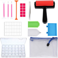 Kit completo de pintura 5D con rodillo de pintura de diamante para adultos o niños, 22 piezas - Arteztik
