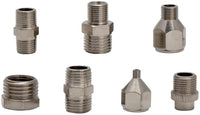 HUBEST 8 Pieces Airbrush Flexible Adapter Fitting Connector Set for Compressor and Airbrush Hose - Arteztik
