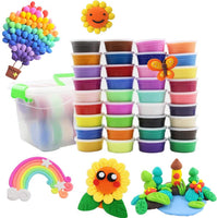 Szsrcywd 36 piezas Coloridos Niños Modelado Suave Arcilla Aire Seca Juguete Estudio 36 Color Brillante No Tóxico Modelado Arcilla Creativa DIY Artesanía - Arteztik
