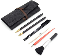 Wbeng Scratch Art Tools, 7 PCS pintura dibujo artes conjunto de herramientas, lápiz capacitivo, bolsa de herramientas, raspador pequeño, cepillo limpio, pluma de reparación - Arteztik
