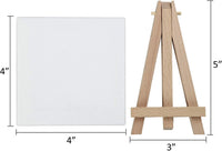 MEEDEN - Juego de 42 piezas de pintura acrílica, 12 caballetes de madera de haya y 12 lienzos estirados, juego de pintura acrílica de 12 x 0.5 fl oz, 3 pinceles y todos los suministros adicionales, elegante caja de regalo para niños y principiantes - Arteztik
