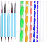 LSLZH - Juego de 35 herramientas de punteado de mandala para pintura, pinceles, bandeja de pintura para arte y pintura, herramientas de pintura, lápiz táctil, lienzo, manualidades, dibujo, suministros de rocking, coloración - Arteztik
