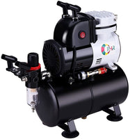 Ophir aerógrafo compresor de aire 0,3 mm, 0,5 mm, 0.8 mm – Kit de aerógrafo profesional con 110 V AIRBRUSHING tanque de aire para pared de bronceado coche pintura - Arteztik
