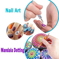 Kit de pintura de mandala, 35 piezas, herramientas de punto, pinceles de pintura, plantilla para pintura de roca, colorear, dibujar y dibujar suministros de arte - Arteztik

