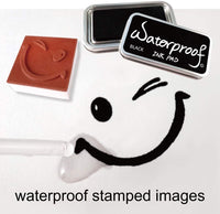 Best Stamp - Juego de almohadillas de tinta impermeables, 5 colores permanentes, sin ácidos, almohadilla de tinta no tóxica para sellos, funda de metal de calidad, para madera, tela y papel, efectos vivos, resultados de estampado de larga duración (5 unid - Arteztik
