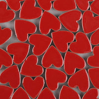Azulejos de mosaico, 48 piezas de mosaico de vidrio, chips de mosaico, mosaico de vidrio texturizado, para decoración, manualidades, proyectos de arte, amor corazón 0.9 x 0.9 in - negro - Arteztik
