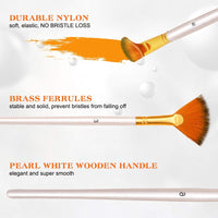 AAPOZZ - Juego de 15 pinceles de pintura para artistas, con estuche de transporte pop-up, cuchillo de pintura, esponja y paleta de colores, para acrílico, acuarela, gouache y aceite, para artistas, estudiantes, adultos y niños - Arteztik
