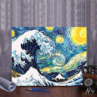 Awolf - Kit de pintura al óleo para pared con marco, 15.7 x 19.7 in - Arteztik

