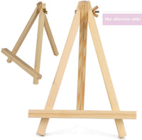 Caballete de trípode de madera de pino de 9 pulgadas con soporte ajustable para fotografía, caballete de pintura, para dibujar para niños - Arteztik
