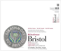 Strathmore 580-82 500 Series Bristol, superficie de vellum de 2 capas, encuadernación con cinta de 14 x 17 pulgadas, 15 hojas - Arteztik
