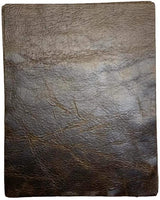 Piel de vacuno marrón envejecida: piezas precortadas de 8.5 x 11.0 in. - Arteztik
