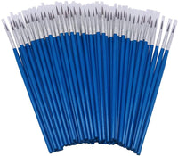 Paquete de 60 brochas redondas puntiagudas, cepillo de dibujo de rosca, pincel de dibujo hecho a mano, pincel de pintura de detalles para acrílico, aceite y acuarela (S(# 0)) - Arteztik
