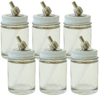 Aerógrafo Paasche h-1-oz-6p 1oz botella de vidrio montaje aerógrafo de pintura, 1 oz, transparente - Arteztik
