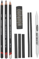 Derwent Charcoal – Collection, pack, 10 Count (2300675) - Arteztik
