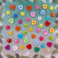 Botones de coser, 200 botones de mezcla para manualidades, diseño de estrellas, para manualidades, decoración de manualidades - Arteztik
