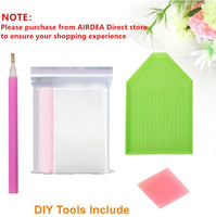 AIRDEA Kit de pintura de diamante 5D por número, con perforación, gallinas de gallinas bordadas, punto de cruz, manualidades, decoración de pared - Arteztik
