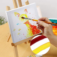 9 paquetes de lona estirada para pintura artesanal, Fengek 4.0 in, 6.0 in, 8.0 in lienzo artístico para proyectos de acrílico y aceite - Arteztik
