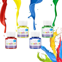 Pintura de cristal, pintura de vidrio teñido, pintura de color de vidrio para botella de vino, bombillas y cerámica (12 colores x 0.84 fl.oz) - Arteztik
