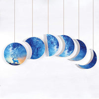 Iriisy - Moldes de resina con forma de luna llena y 3 unidades de pegatinas para moldes epoxi de silicona Crescent - Arteztik
