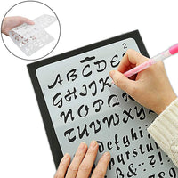 Lystin - Juego de 12 plantillas de señalización de bienvenida de hotel con 8 plantillas individuales para hacer un letrero de bienvenida + 4 plantillas de letras de números de 7 x 10.5 pulgadas para decoración de letreros de manualidades y manualidades - Arteztik
