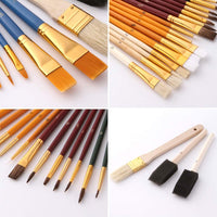 Pinceles de palé de pintura, paleta de pintura para niños, bandeja de pintura de pincel, paleta de pintura de aceite, juego de pinceles de pintura acrílica, 25 pinceles y 5 paletas de bandeja de pintura para niños y adultos para crear paleta de pintura de - Arteztik
