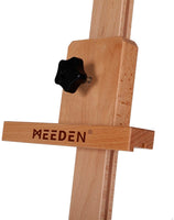 MEEDEN - Caballete de estudio con marco en H, caballete de madera maciza de haya para artista, ideal para aceite, acílico, caseína, bocetos, pintura en pastel, sostiene arte en lienzo hasta 77 pulgadas, color natural - Arteztik
