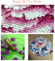 BOHADIY Kit de pintura de diamante para adultos – Kit de números de diamante redondo 5D DIY – Pintura de diamantes de imitación para bordar ideal para el hogar, oficina, decoración de pared 13.8 × 13.8 pulgadas (loto) - Arteztik
