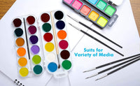 Anezus - 30 pinceles de pintura en miniatura para artistas, acuarela, acrílicos, aceites, modelos, manualidades, uñas, detalles, pintura, tamaño 00 - Arteztik
