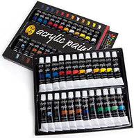 Juego de pintura acrílica de Colore – perfecto para pintar lienzos, arcilla, tela, arte de uñas y cerámica – ricos pigmentos con calidad duradera – ideal para principiantes, estudiantes y artistas profesionales – 24 colores - Arteztik
