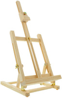 US Art Supply 21 piezas Studio caballete de mesa de madera y pintura Box Set con paneles de 12 colores de pintura, lona, pinceles, paleta de madera (Pintura Acrílica Kit) - Arteztik

