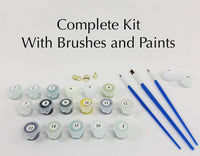 Kit de pintura por números para adultos, 16 x 20 pulgadas, diseño de margaritas, incluye lienzo, pinceles y pinturas acrílicas, juego de arte para niños, adolescentes y principiantes, kit de manualidades de pintura para el hogar fácil - Arteztik
