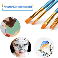 10 pinceles de pintura para pintura acrílica. - Arteztik
