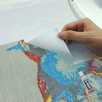 Papel de estraza para pintura de diamantes, 100 piezas (9,9 x 5,9 pulgadas) de repuesto de cubierta de pintura de diamante, con pegamento para pintura de diamantes, herramientas de pintura de diamante 5D y accesorios para adultos - Arteztik
