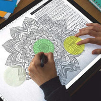 Tamaño de papel de carta A4, ultradelgada, portátil, luz LED, caja de rastreo, luz, almohadilla de trazado, trabajo con alimentación USB y batería para 5D DIY, pintura de diamantes, artistas, trazado, dibujo, dibujo animación (gris) - Arteztik
