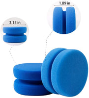 ATROPOS 8 Pieces Paint Sponges, Double Layer Circular Painting Sponge Applicator, Reusable and Washable, Perfect for Tire Detailing,Painting, Craft, Kitchen Cleaning - Arteztik
