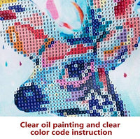 Kit de pintura de diamante para bricolaje, con diamantes de imitación de pavo real redondos, 11.8 x 11.8 in - Arteztik
