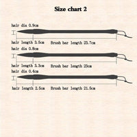 Brocha china para caligrafía, cepillo japonés para escribir pinceles Sumi de gran tamaño chino para caligrafía juego de 10 piezas - Arteztik
