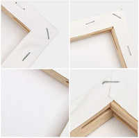 Lienzo estirado de 7.9 x 7.9 in – Lienzo enmarcado en blanco para pintar – Paquete de 12 – Lienzo de arte triple imprimado para niños, adultos, estudiantes y profesionales - Arteztik
