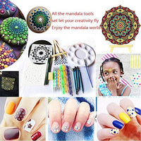 Juego de 35 herramientas de pintura con diseño de mandala, incluye plantillas, plantillas, mandala, plantilla, lápiz capacitivo para pintar rocas, mandella, arte y dibujo. - Arteztik
