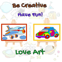 Kaorary - Juego de pintura infantil para niñas, incluye 1 bolsa de almacenamiento, 12 pinturas lavables, 1 caballete de pintura libre de arañazos, 6 lienzos, 6 pinceles de pintura, 1 paleta y 1 delantal impermeable - Arteztik
