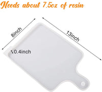 Moldes de silicona de resina LET'S RESIN, moldes de bandeja para resina epoxi, tabla de servir de resina DIY, bandeja de servir de resina, ideal para decoración del hogar, resina Ocean Wave Painting Art - Arteztik
