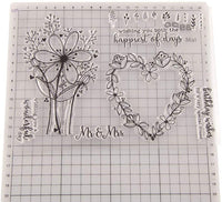 OBANGONG 5 piezas diferentes temáticas frases bonitos patrones de silicona transparente sellos para hacer tarjetas decoración y scrapbooking - Arteztik
