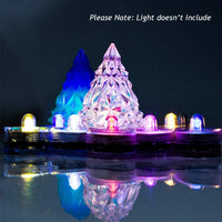 2 unids árbol de Navidad resina de silicona molde 3D creativo resina epoxi molde de fundición árbol de Navidad noche luz titular DIY arte arte fabricación herramientas hogar fiesta decoración regalo - Arteztik
