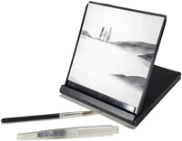 AOVOA tabla de dibujo de agua repetible, juego de dibujo de agua sin tinta para dibujo, pintura, escritura y relajación, tamaño de viaje portátil con cepillo de agua (Mini) - Arteztik
